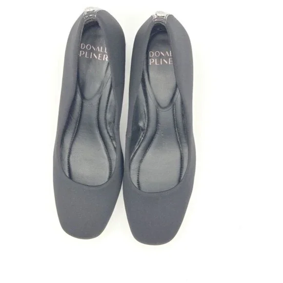 Donald Pliner Black Women's Size 8.5 Block Heel Square Toe  Audrey  EUC - Picture 4 of 8